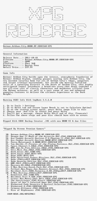 Batman - Arkham - City - 0800 - Rf - Xbox360-xpg - - Document