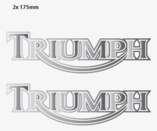 Set Of 2 Motorcycle Stickers - Triumph Motorcycle
