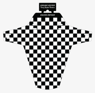 Gk Fender Checkered - Banderas Blanco Con Negro