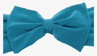 Blue Heat Band Bow - Hair Tie