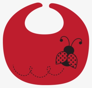 Baby Ladybug Clip Art - Baby Bib Clipart Red