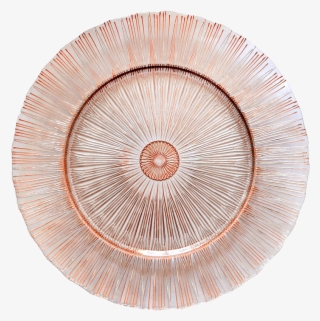 Sunray Design Glass Charger - Circle