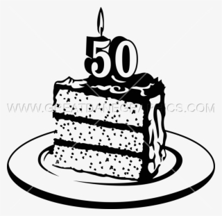 50th Birthday Cake Png - 50th Birthday Cake Clipart
