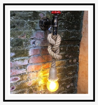 Steampunk Wall Lamp - Applique Con Corda
