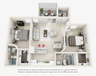 Boxwood With Premium Finishes Floor Plan - The Polos Apartments