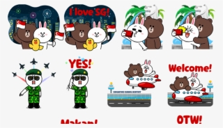 The "happy National Day, Singapore " Sticker Set Is