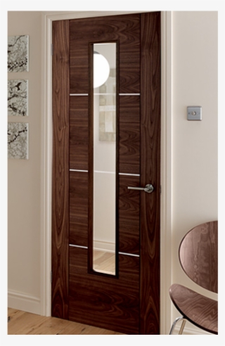 Stylish Door - Walnut Doors With White Frames