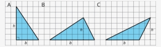 Find The Area Of Each Triangle - Diagram