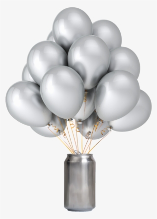 Report Abuse - Metallic Silver Balloons Png