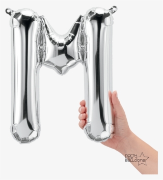 M Silver - Rose Gold Balloon Letter M