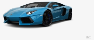 Coupe 2012 Door Coupe 3d Tuning Blue Lamborghini Aventador