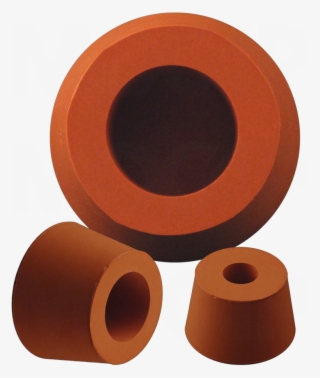 Silicone Rubber Hollow Tapered Plugs - Circle
