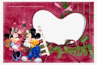 Moldura Para Fotos Mickey Amp Minnie Molduras Para - Heart