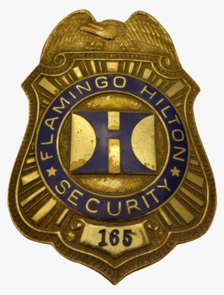 Vintage Las Vegas Flamingo Hilton Hotel Security Guard - Emblem