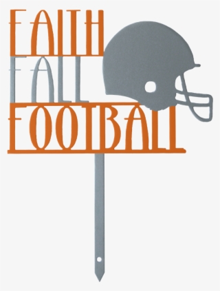 Faith Fall And Football Football Yard Stake Fall Yard - Sign