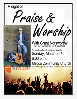 praise night mecca community church march25 - poster