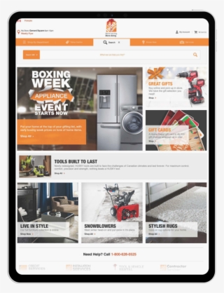 Boxing Week Ipad Mockup - Online Advertising