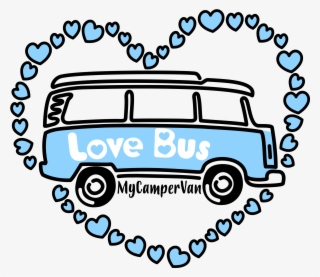 Bay Window Love Bus - Bus Placemat