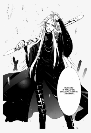 Manga Mangacap Mangacaps Monochrome Kuroshitsuji Manga - Black Butler Undertaker Face Reveal