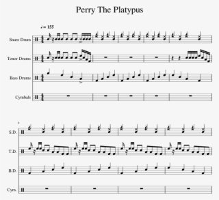 Perry The Platypus Sheet Music For Percussion Download - Sheet Music