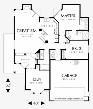 Image For Naylor Great Room Plan With Bay Window In - Diagram
