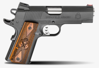 Drawn Pistol Long Barrel Revolver - Springfield Range Officer 9mm Compact