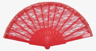 Red Lace Fan Accessory - Accessories Fan Used In Dresses