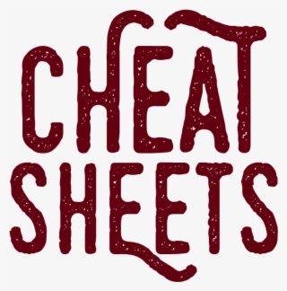 Cheat Sheets - Cheating Text Transparent