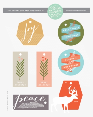 Free Printable Gift Tags - Graphic Design