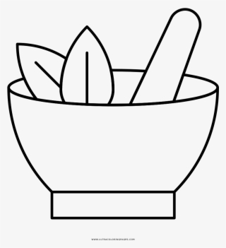 Mortar And Pestle Coloring Page - Mortar And Pestle Coloring