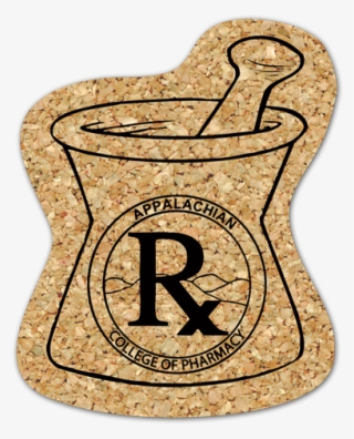 Mortar And Pestle Cork Coaster - Plywood