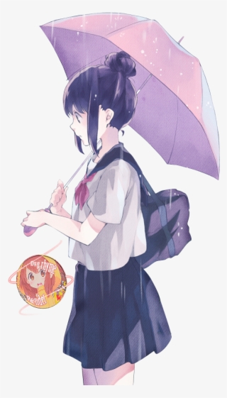 Image About Love In Anime By Beyondthisillusion - Rainy Day Anime Aesthetic  Transparent PNG - 550x1000 - Free Download on NicePNG