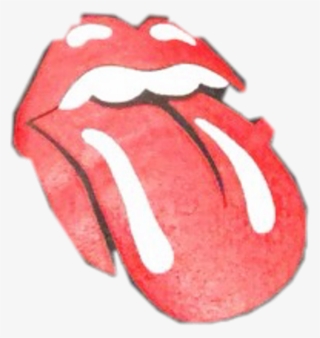 Rollingstones Red Redlips Tongue Lmao Use Teeth Freetoe - Illustration