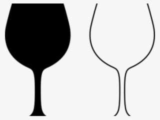 Wineglass Cliparts - Black Wine Glass Clip Art