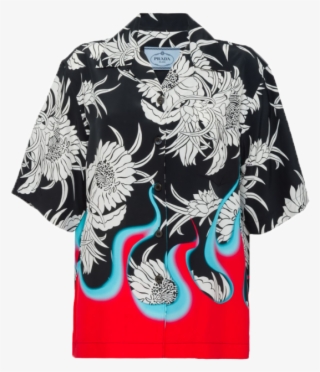 Prada Pongé Hawaiian Shirt - Prada Printed Shirt