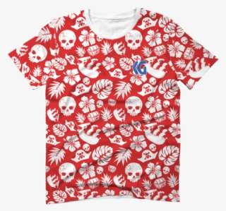 Aloha Shirt $36 - アロハ シャツ 赤 白