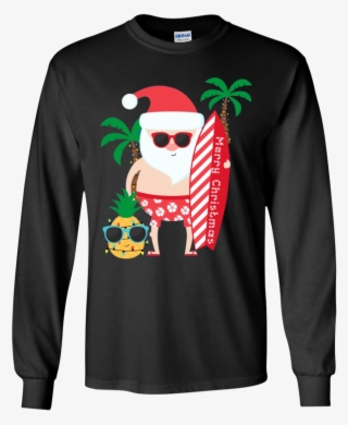 Santa Claus Surfing Hawaiian Shirt Summer Christmas - Santa Claus Surfing Hawaiian Shirt