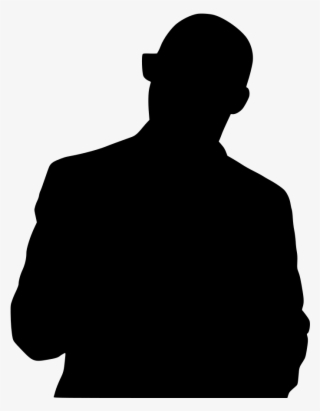 Download Png - Silhouette Man Head Front