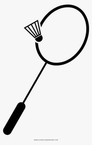 Badminton Racket Coloring Page