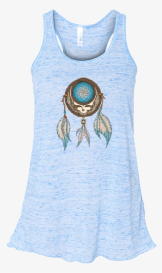Grateful Dead Steal Your Face Skull In A Dream Catcher - Active Tank