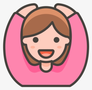 Woman Gesturing Ok Emoji - Vector Mano Mujer Png