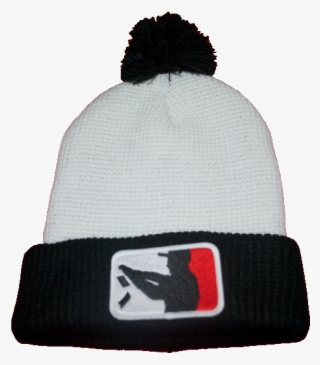 White / Black / Red “make It Rain” Beanie - Beanie