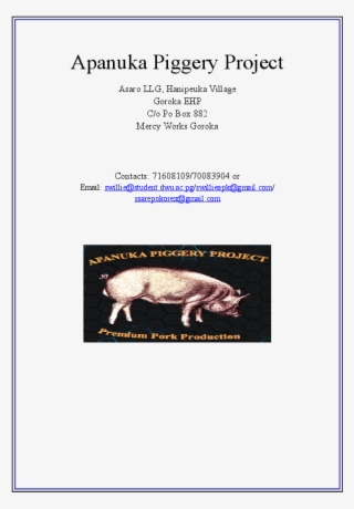 Docx - Domestic Pig