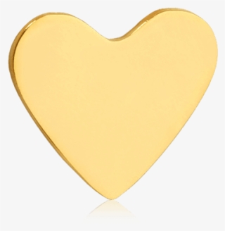 Tinkalink Gold Small Heart Charm - Small Transparent Gold Heart