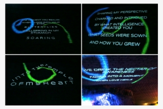 Projected Onto The Path In The Grand Circle Were Messages, - Graphic Design