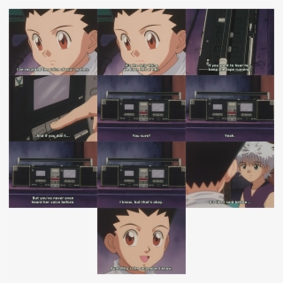 Killua In The Old Version Asks Gon If It's Better To - Cartoon