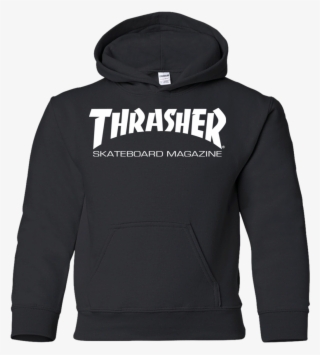 Thrasher Magazine Skateboarding White Original Logo - Soccer Mom Hoodie