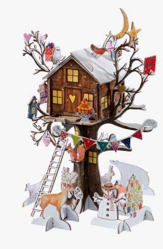 Advent Calendar "christmas Treehouse" - Cartoon