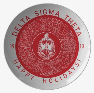 Delta Sigma Theta Christmas Plate - Delta Sigma Theta