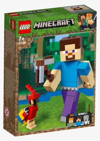 Lego Minecraft Steve Bigfig With Parrot